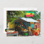 Rasta Veggie Stand in Caye Caulker, Belize Briefka Briefkaart (Voorkant / Achterkant)