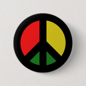 Rasta verbiedt het Bomb CND-vredessymbool Ronde Button 5,7 Cm (Voorkant)