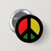 Rasta verbiedt het Bomb CND-vredessymbool Ronde Button 5,7 Cm (Voorkant /achterkant)