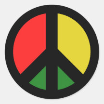 Rasta verbiedt het Bomb CND-vredessymbool