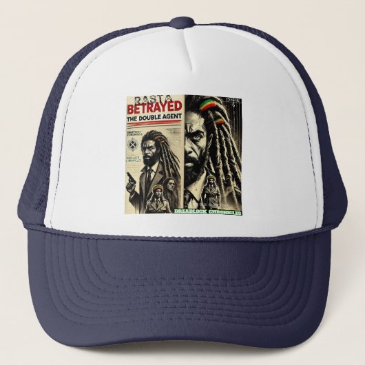 RASTA VERRAAD DREADLOCK KRONIEKEN UITGAVE 6 TRUCKER PET (Voorkant)