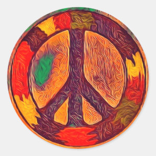 Rasta Vibe Vredesteken Sticker