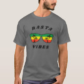 Rasta Vibes Reggae Rastafari Palm Tree Tropical Su T-shirt (Voorkant)