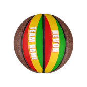 Rasta Vlag Gestreept Basketbal (Verticaal)