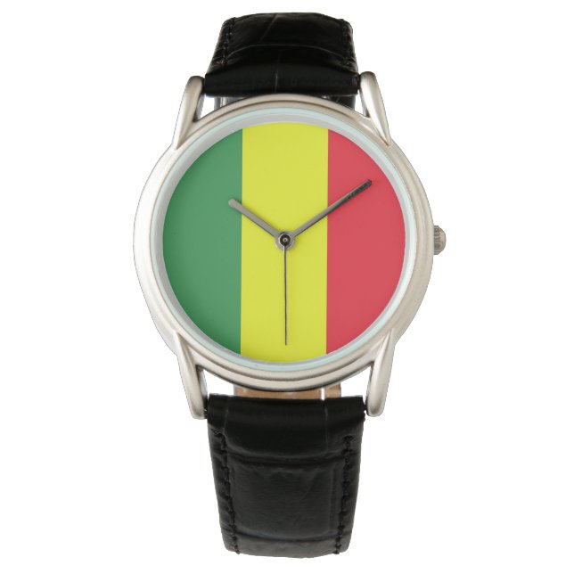 Rasta vlag horloge (Voorkant)