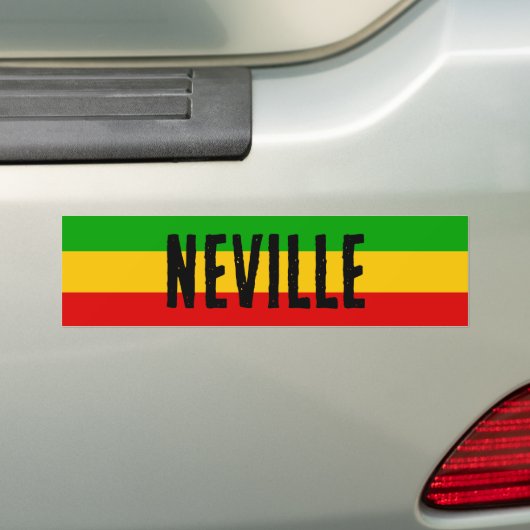 Rasta Vlag Kleurige Gestreepte Aangepaste Bumpersticker (Op auto)