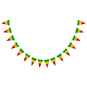 Rasta Vlag Reggae Gelukkige Verjaardag Vlaggetjes