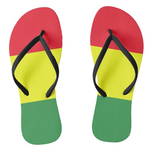 Rasta vlag teenslippers (Voetbed)