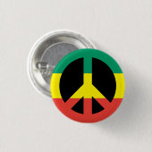 Rasta Vredessymbool Button (Voorkant /achterkant)
