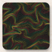 Rasta Waves Bier Onderzetter (Voorkant)