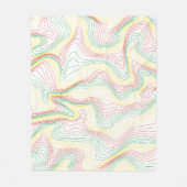 Rasta Waves Fleece Deken (Voorkant)