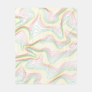 Rasta Waves Fleece Deken