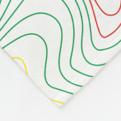 Rasta Waves Fleece Deken (Hoek)