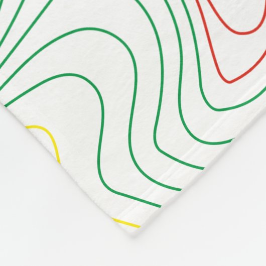 Rasta Waves Fleece Deken (Hoek)