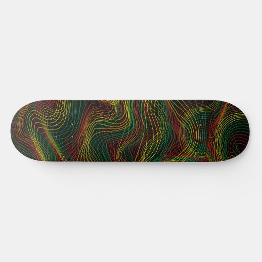 Rasta Waves Persoonlijk Skateboard (Horizontaal)