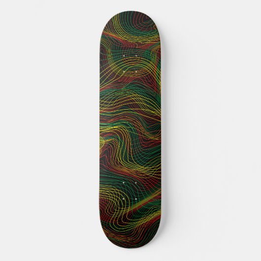 Rasta Waves Persoonlijk Skateboard (Voorkant)