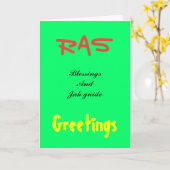 Rasta Wenskaarten Kaart (Gele Bloem)