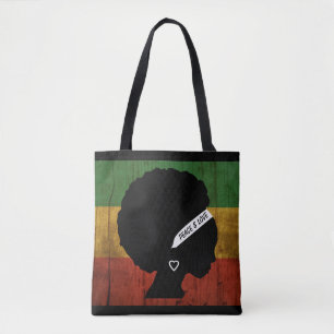 Rasta Woman Peace & Love Tote Bag