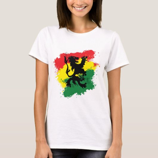 Rasta Woman's T-shirt: Lion of Judah T-shirt (Voorkant)