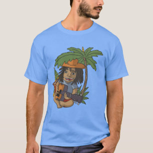 Rasta Zanger Gitarist Reggae Muziek Cadeau T-shirt