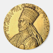 Rasta Zijne imperiale Majesteit Selassie I Magnet (Voorkant)