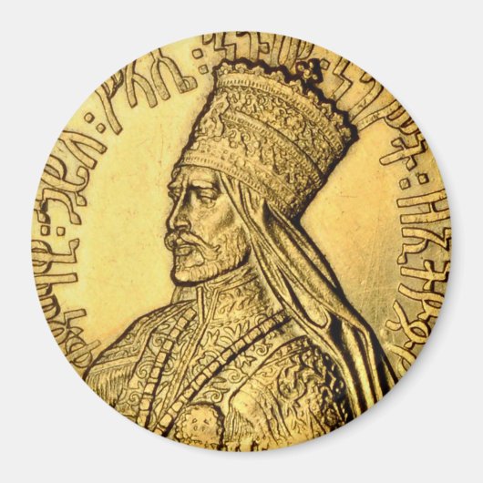 Rasta Zijne imperiale Majesteit Selassie I Magnet (Voorkant)