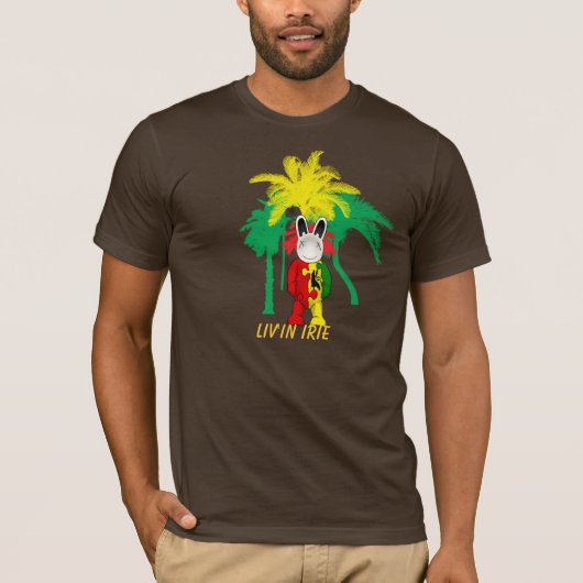 rastabuninthetropics, Liv'in Irie T-shirt (Voorkant)