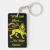 Rastafa Sleutelhanger: Lion Judah, in Gold en Blac Sleutelhanger (achterkant)
