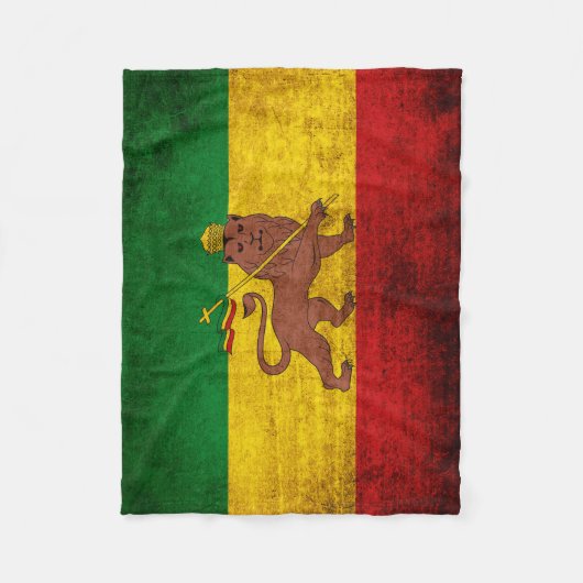 Rastafaarse vlag Fleece Deken (Voorkant)