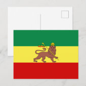 Rastafaarse vlag (Rastafarianisme) (Rasta) Briefkaart (Voorkant / Achterkant)