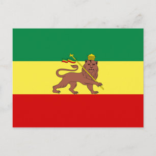 Rastafaarse vlag (Rastafarianisme) (Rasta) Briefkaart