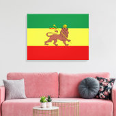 Rastafaarse vlag (Rastafarianisme) (Rasta) Canvas Afdruk (Insitu (Woonkamer))