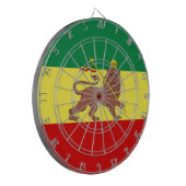 Rastafaarse vlag (Rastafarianisme) (Rasta) Dartbord (Voorkant Links)