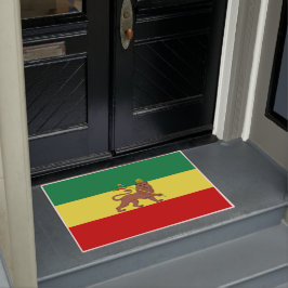Rastafaarse vlag (Rastafarianisme) (Rasta) Deurmat