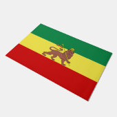 Rastafaarse vlag (Rastafarianisme) (Rasta) Deurmat (Schuin)