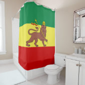 Rastafaarse vlag (Rastafarianisme) (Rasta) Douchegordijn (In situ)