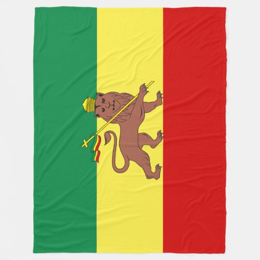 Rastafaarse vlag (Rastafarianisme) (Rasta) Fleece Deken (Voorkant)