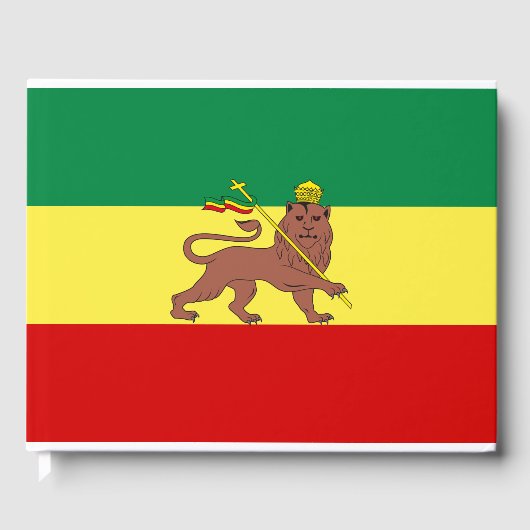 Rastafaarse vlag (Rastafarianisme) (Rasta) Gastenboek (Voorkant)