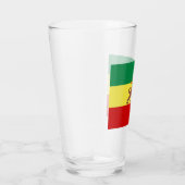 Rastafaarse vlag (Rastafarianisme) (Rasta) Glas (Rechts)