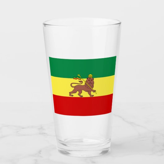 Rastafaarse vlag (Rastafarianisme) (Rasta) Glas (Voorkant)