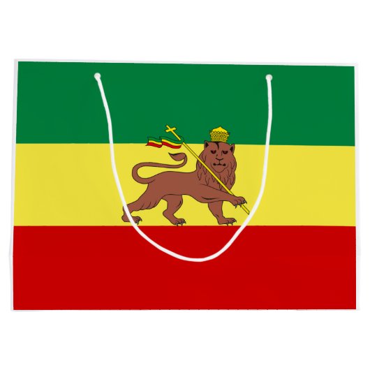 Rastafaarse vlag (Rastafarianisme) (Rasta) Groot Cadeauzakje (Achterkant)