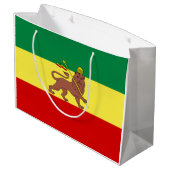 Rastafaarse vlag (Rastafarianisme) (Rasta) Groot Cadeauzakje (Achterkant Gekanteld)