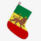 Rastafaarse vlag (Rastafarianisme) (Rasta) Grote Kerstsok (Voorkant (Hangend))