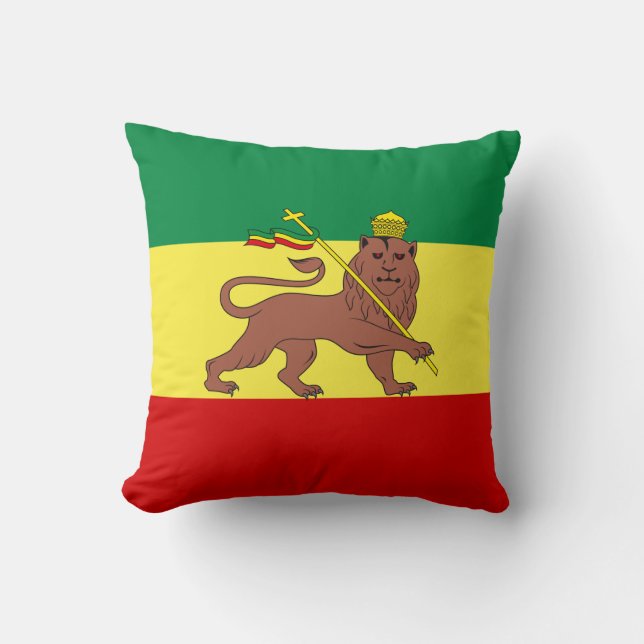 Rastafaarse vlag (Rastafarianisme) (Rasta) Kussen (Voorkant)