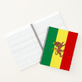 Rastafaarse vlag (Rastafarianisme) (Rasta) Notitieboek (Binnen)
