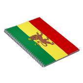 Rastafaarse vlag (Rastafarianisme) (Rasta) Notitieboek (Rechterzijde)
