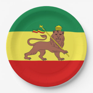 Rastafaarse vlag (Rastafarianisme) (Rasta) Papieren Bordje