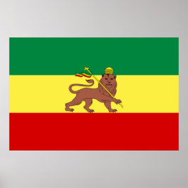 Rastafaarse vlag (Rastafarianisme) (Rasta) Poster