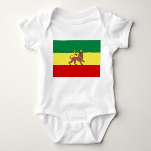 Rastafaarse vlag (Rastafarianisme) (Rasta) Romper (Voorkant)