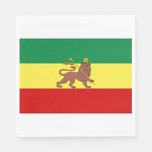 Rastafaarse vlag (Rastafarianisme) (Rasta) Servet (Voorkant)